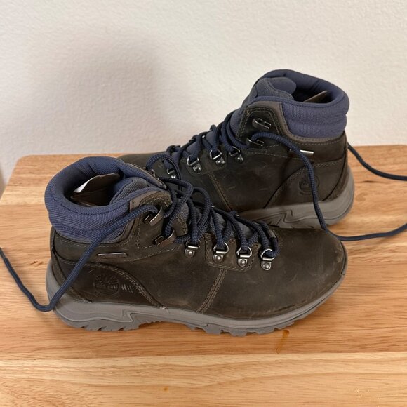 Timberland Mt Maddsen Women Distressed Leather Look Ankle Hiking Boot Grey  6.5 - Picture 7 of 12